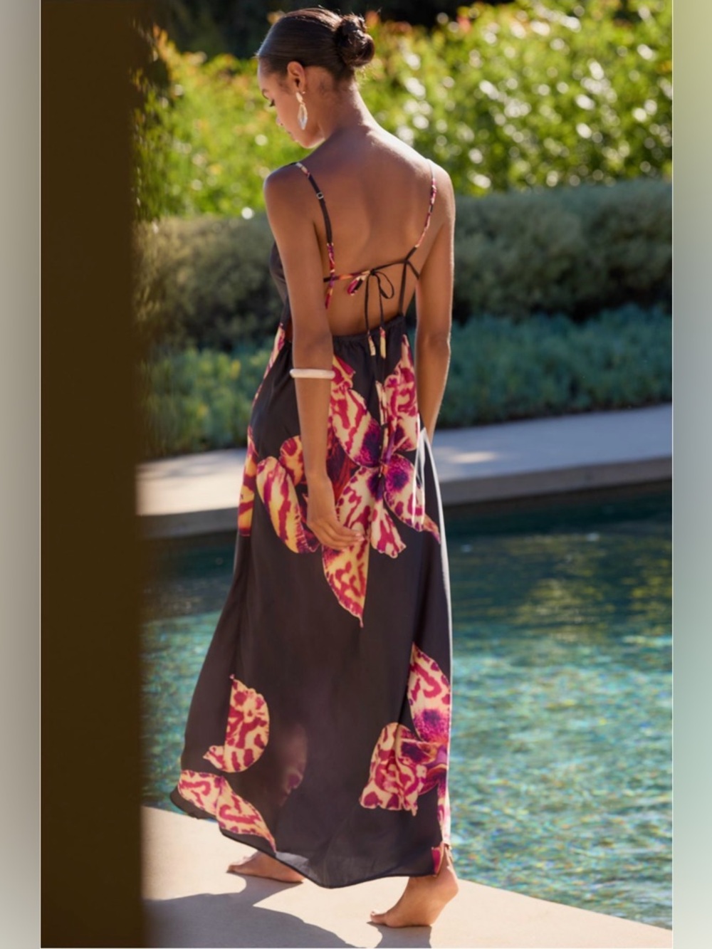 Anthropologie x Celandine Orchid Blossom Strappy Dress NWT - Picture 2 of 8